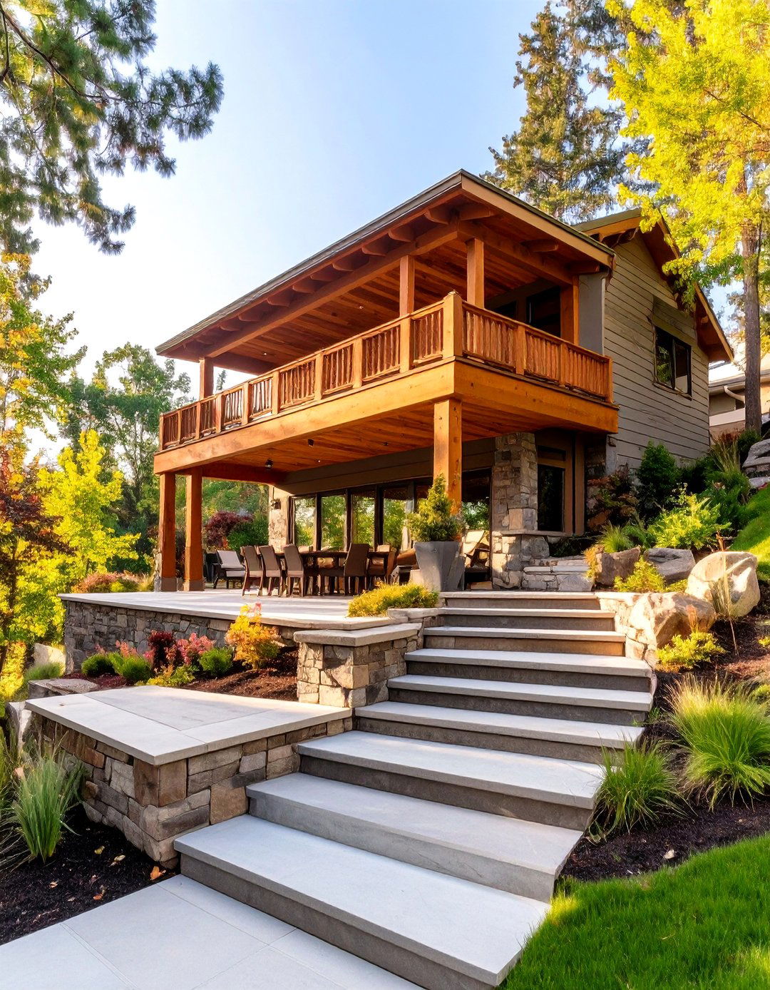 The Multi Level Deck and Patio - 30 attached covered patio ideas