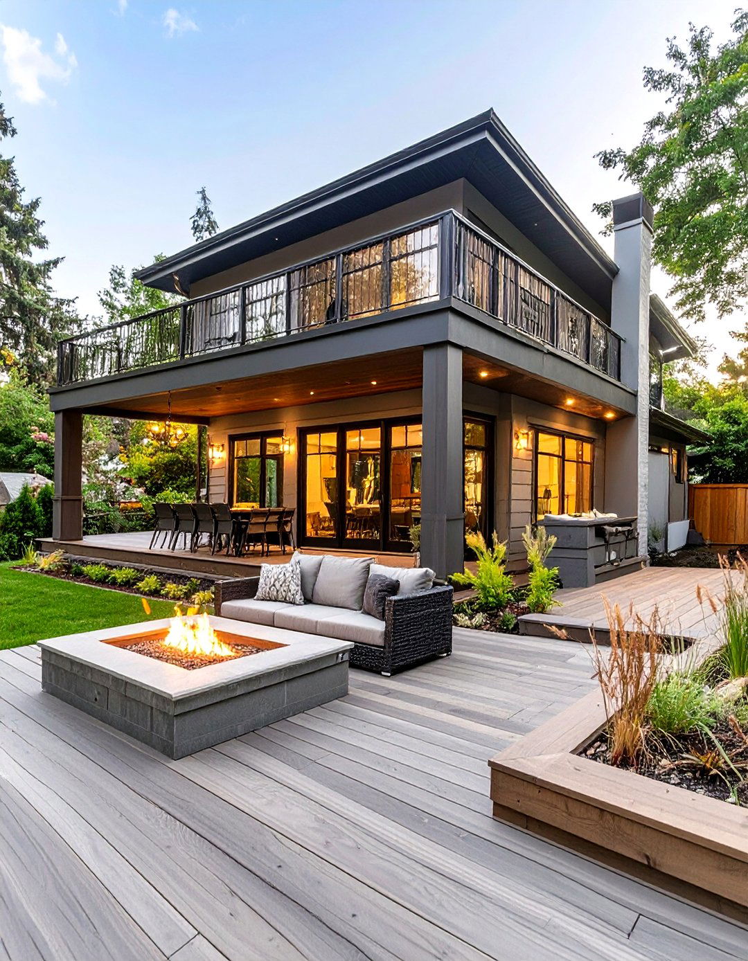 The Multi Level Entertainment Hub - 30 composite deck ideas