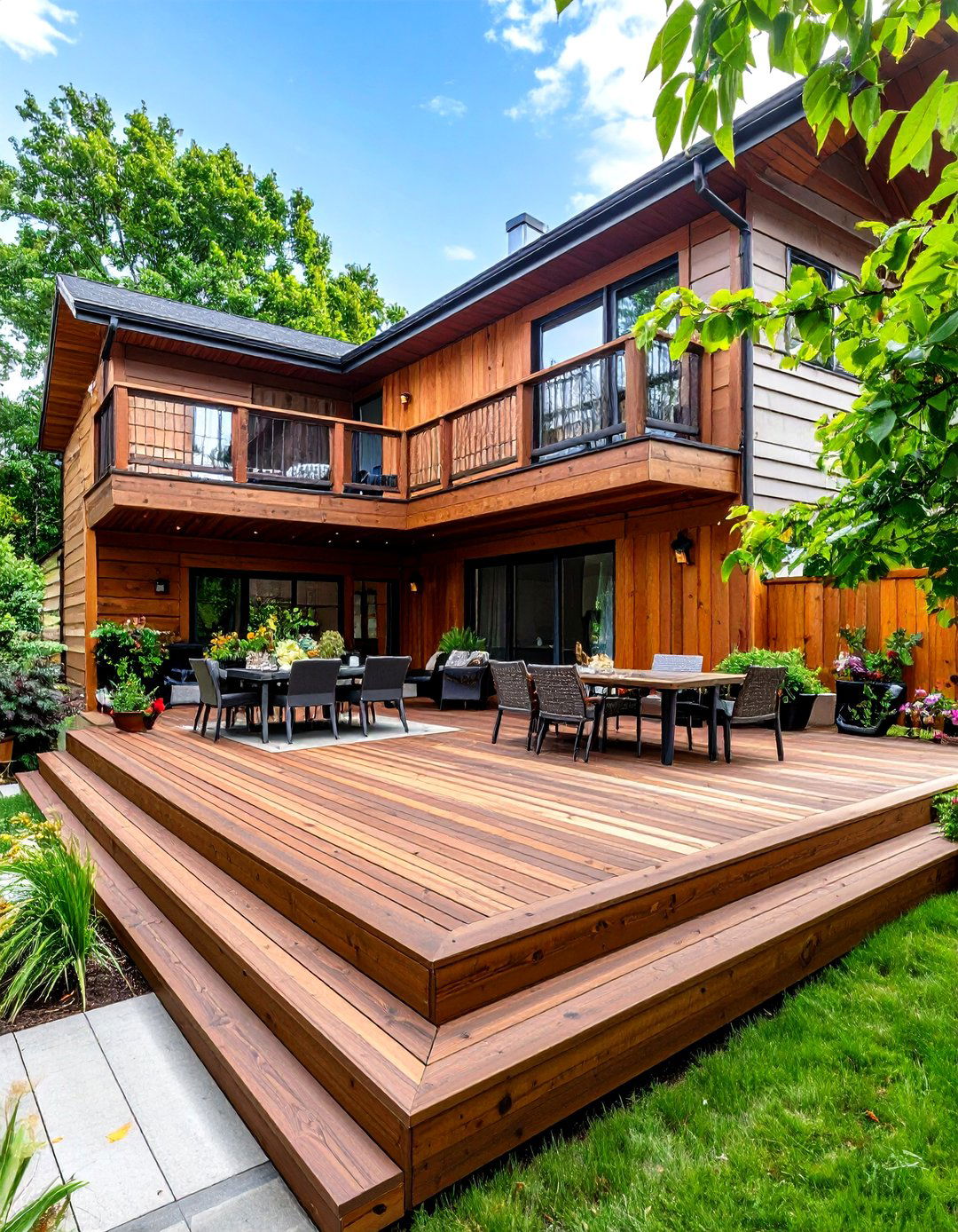 The Multi Level Ground Deck - 30 ground level deck ideas