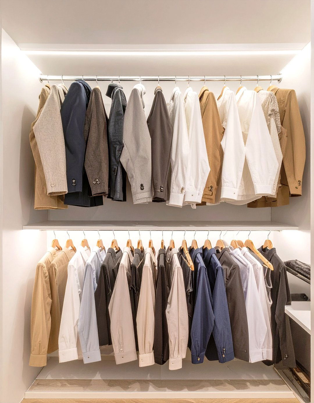The Multi Level Hanging Rod System - 30 closet ideas small
