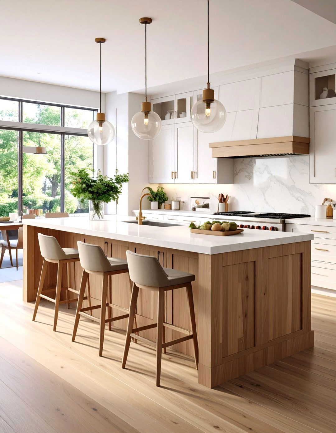 The Multi Level Kitchen Island for Prep and Dining - 30 eat in kitchen ideas