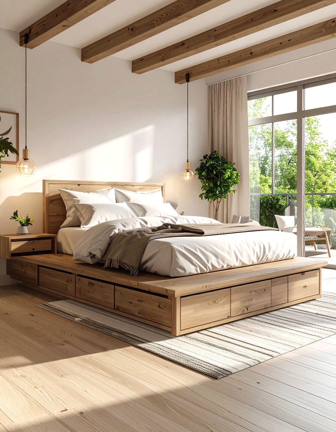 The Multi Level Platform Layout - 30 layout ways to arrange a small bedroom ideas