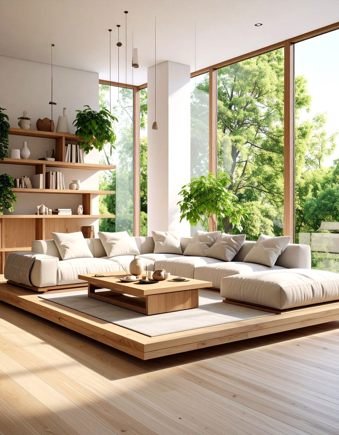 The Multi Level Seating Platform - 30 living room seating ideas