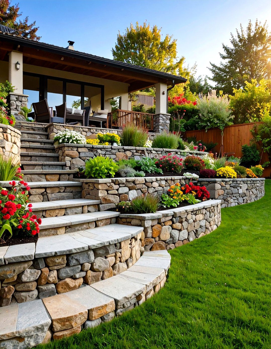 The Multi Level Terrace Garden - 30 garden landscape ideas