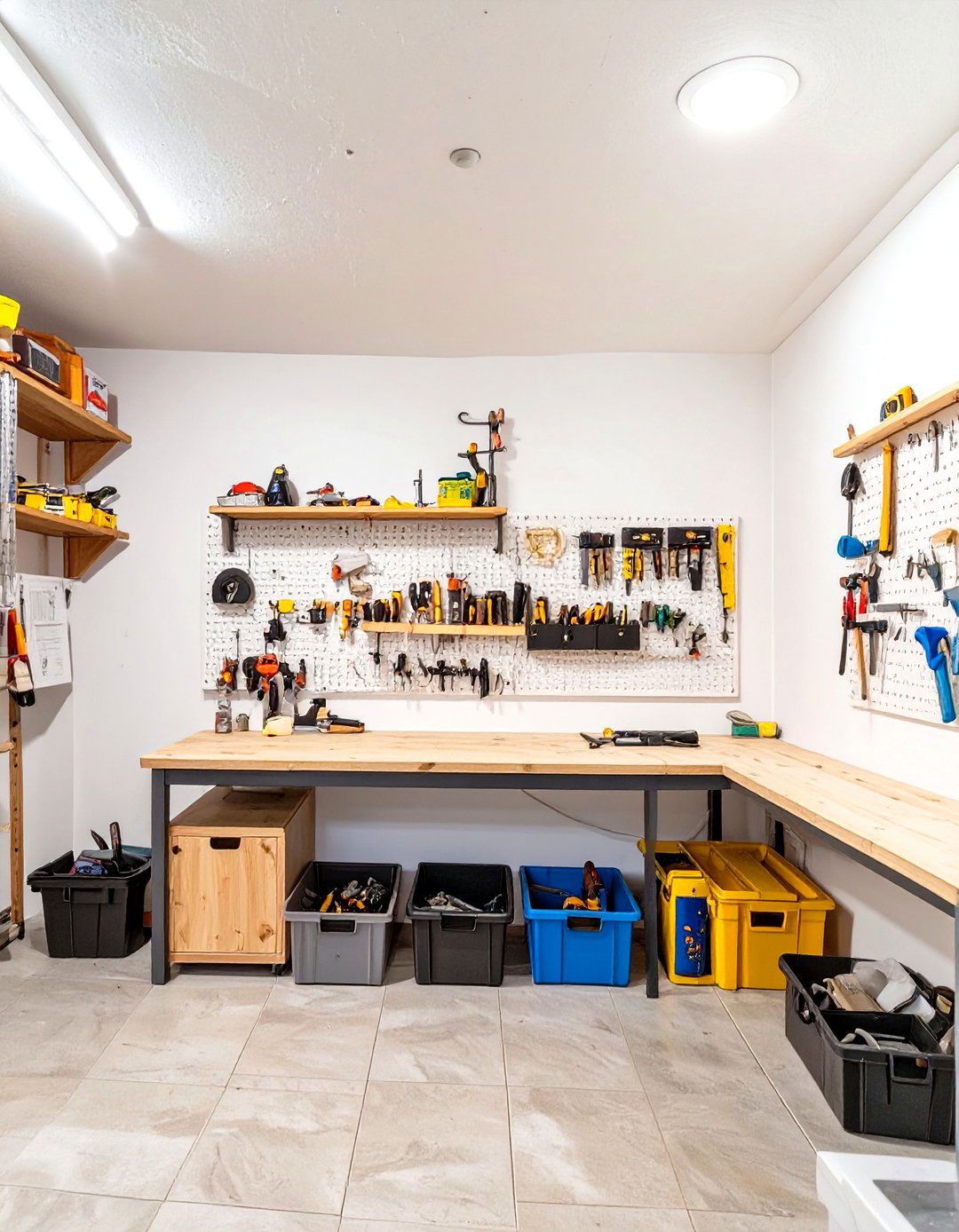 The Multi Purpose Hobby and Craft Room - 30 basement decor ideas