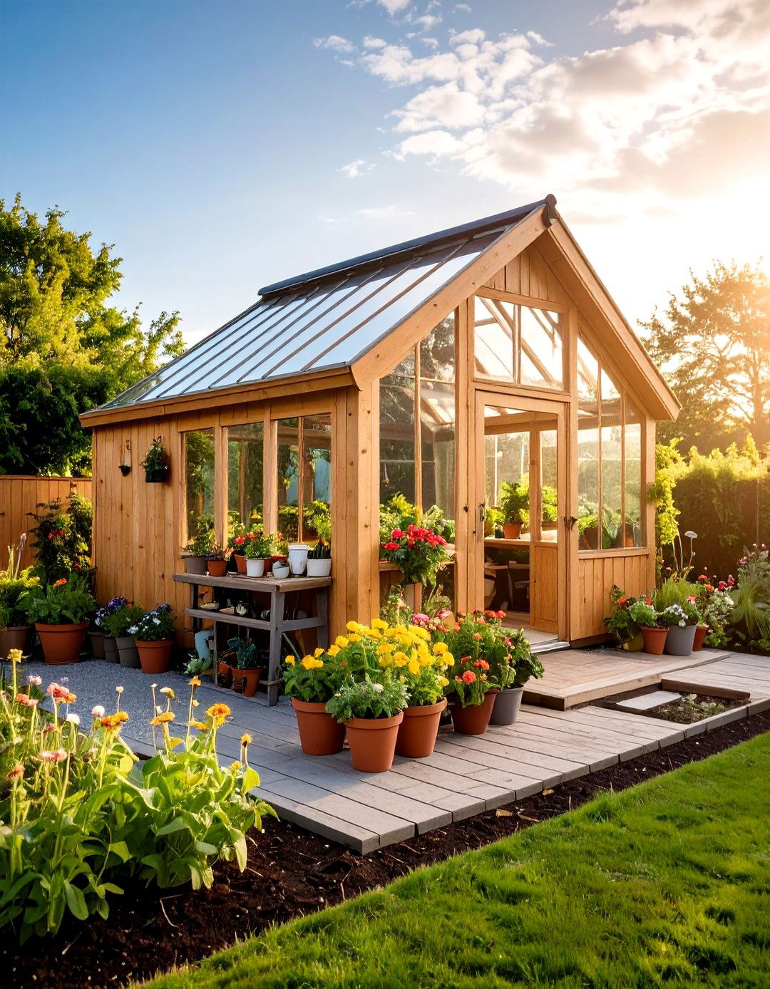 The Multi Purpose Shed Greenhouse - 30 backyard greenhouse ideas