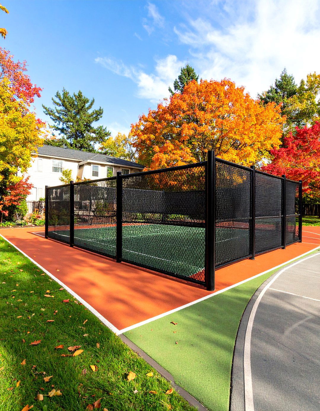 The Multi Sport Court Batting Cage - 30 backyard batting cage ideas