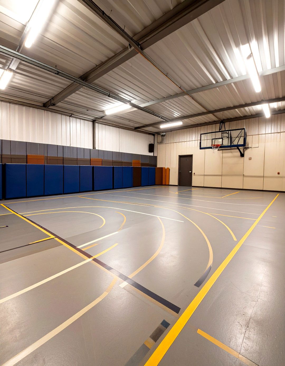 The Multi Sport Indoor Court - 30 garage game room ideas
