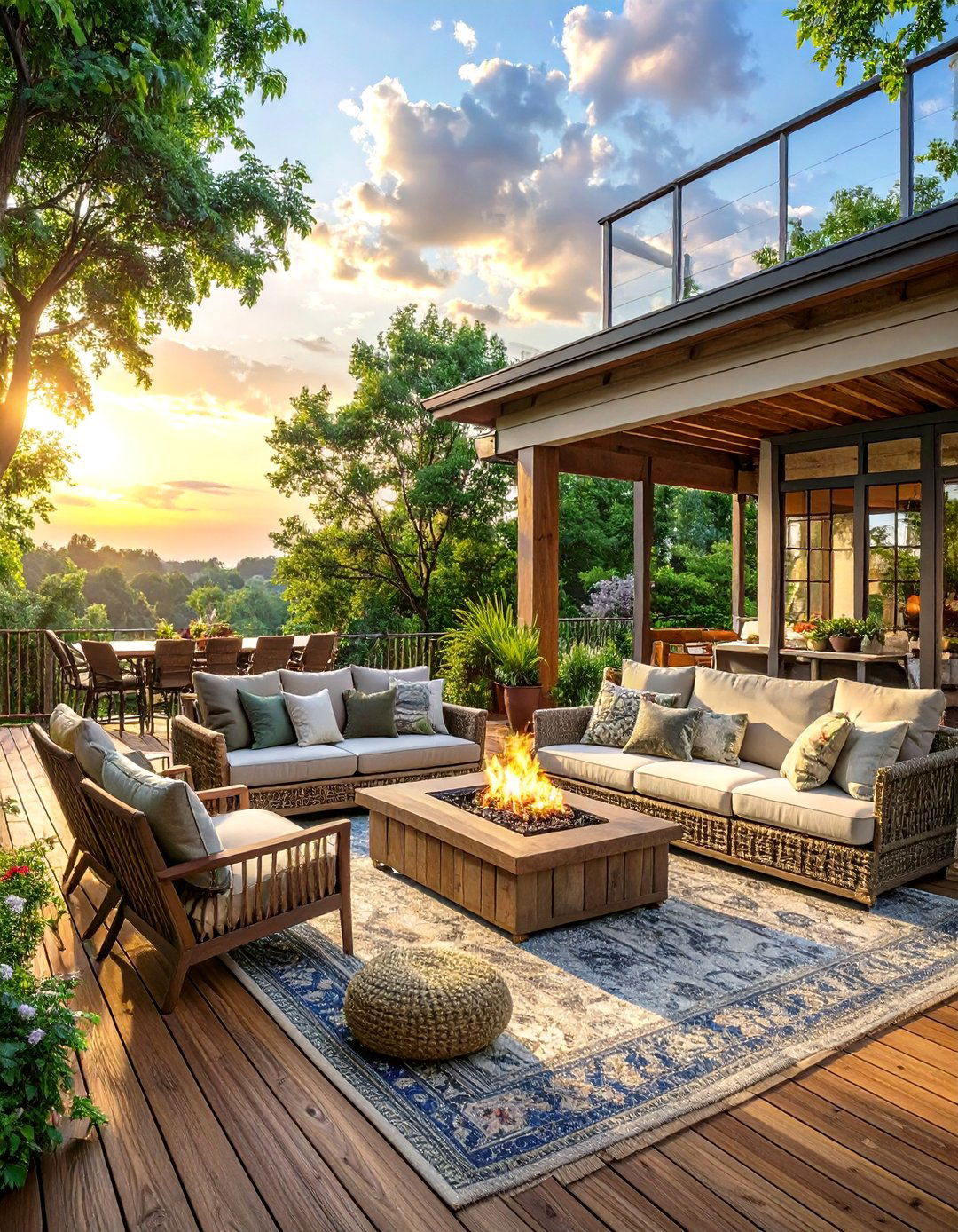 30 Smart Deck Furniture Layout Ideas for Maximum Space - We Love Home Blog