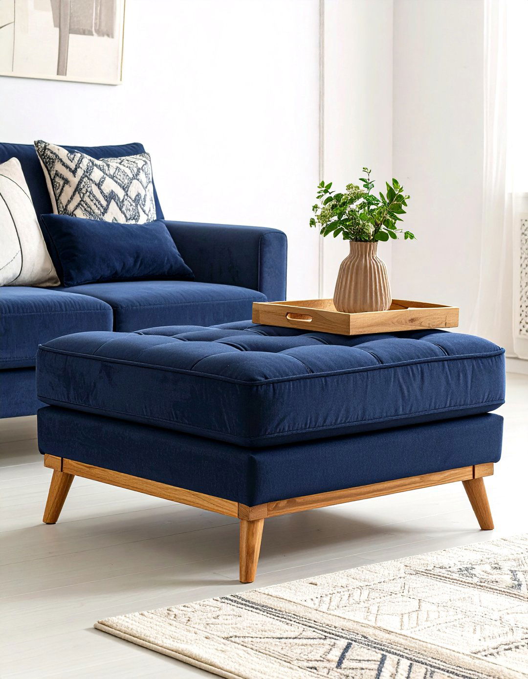 The Multifunctional Ottoman Living Room - 30 furniture ideas for small living room