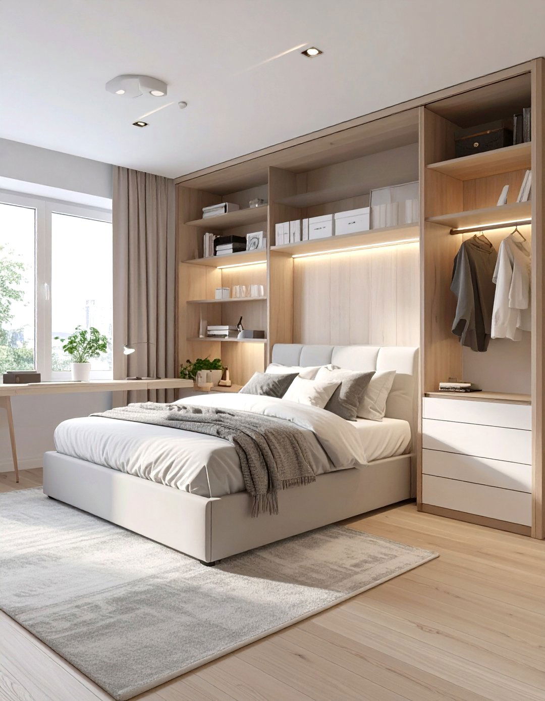 The Multifunctional Studio Bedroom - 30 cozy modern small bedroom ideas