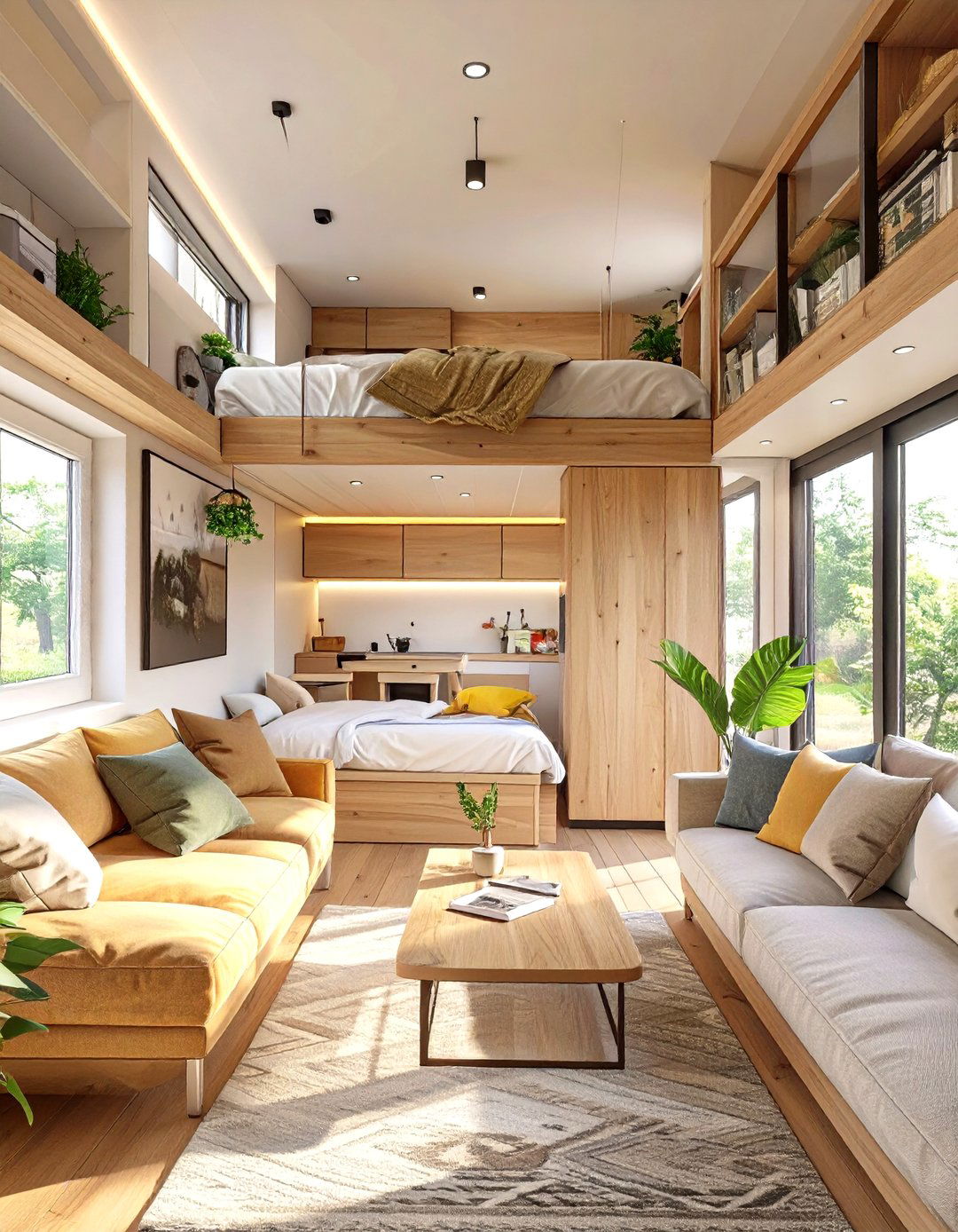 The Murphy Bed Studio Tiny House - 30 modern tiny house design ideas