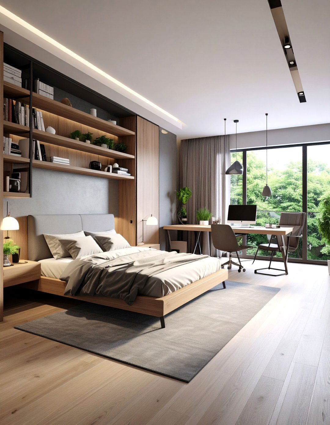 The Murphy Bed Transformation - 30 layout ways to arrange a small bedroom ideas