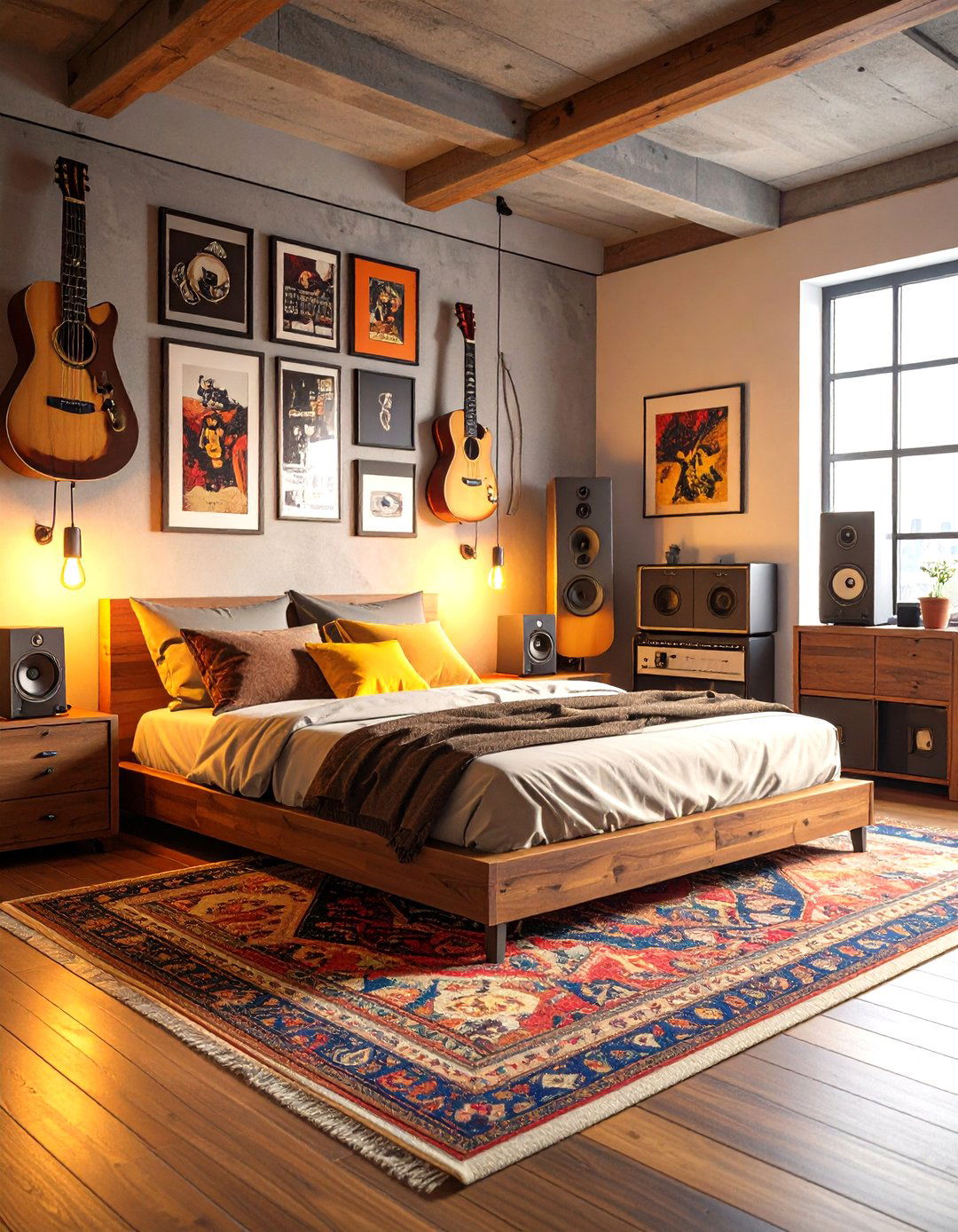 The Music Lovers Loft Bedroom - 30 loft bedroom ideas