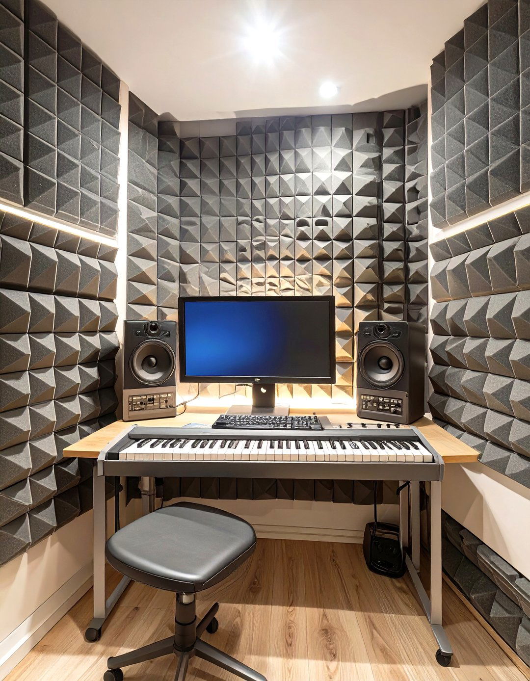 The Music Production Booth - 30 closet desk ideas