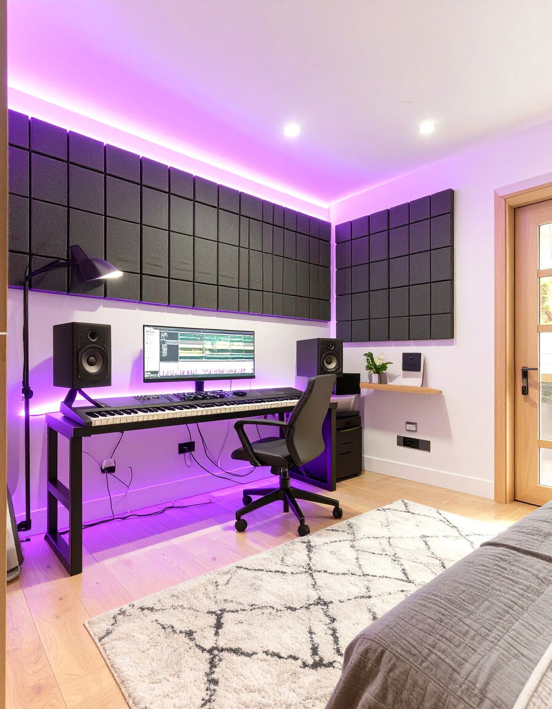 The Music Production Studio Bedroom - 30 cool boys bedroom ideas