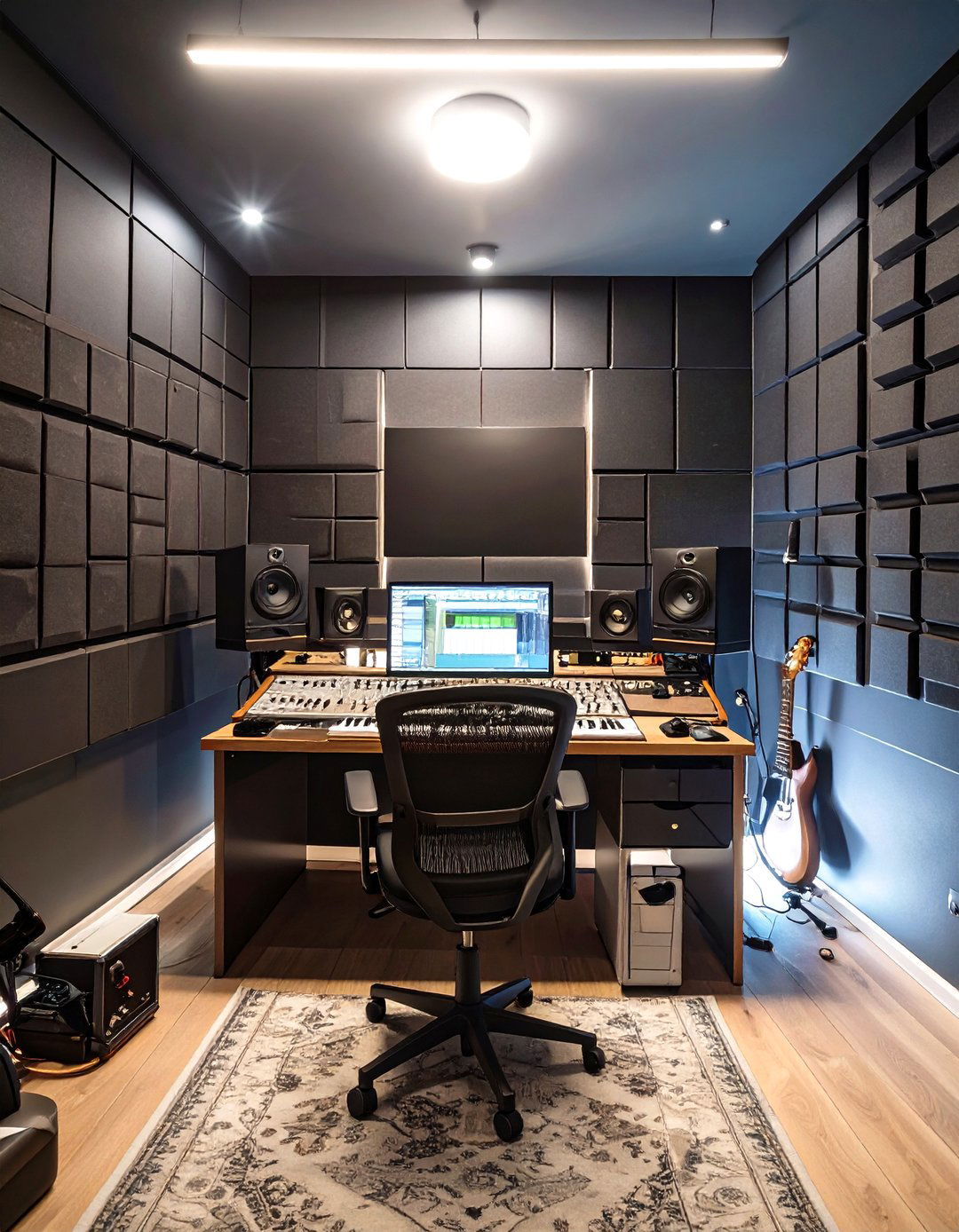 The Music Production Studio Garage Office - 30 garage office ideas