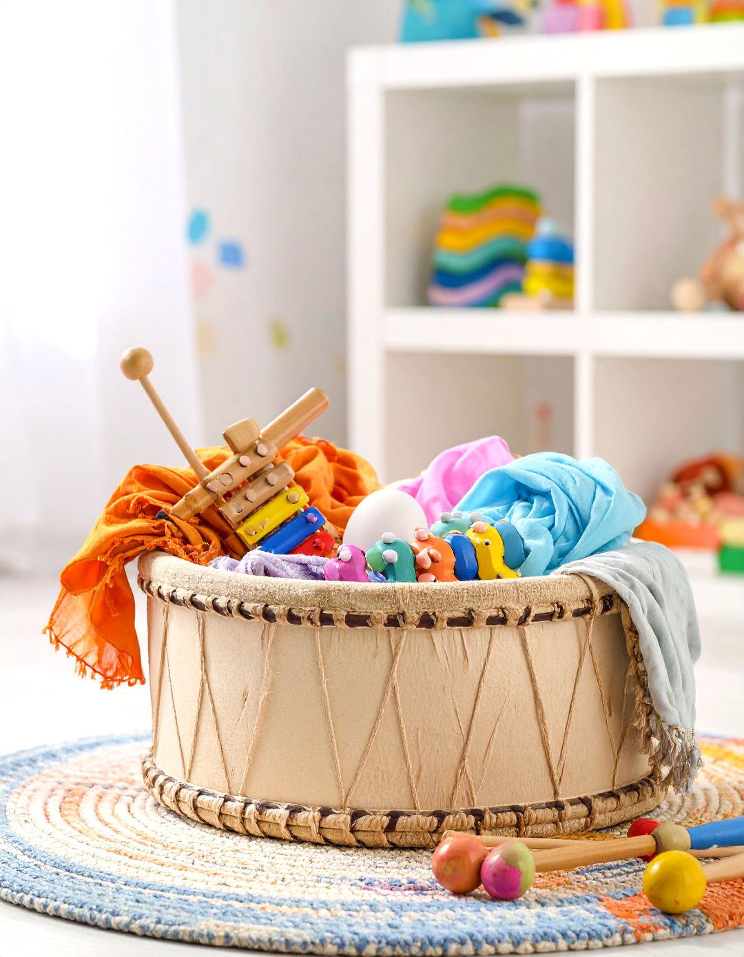 The Music and Movement Basket - 30 baby shower gift basket ideas