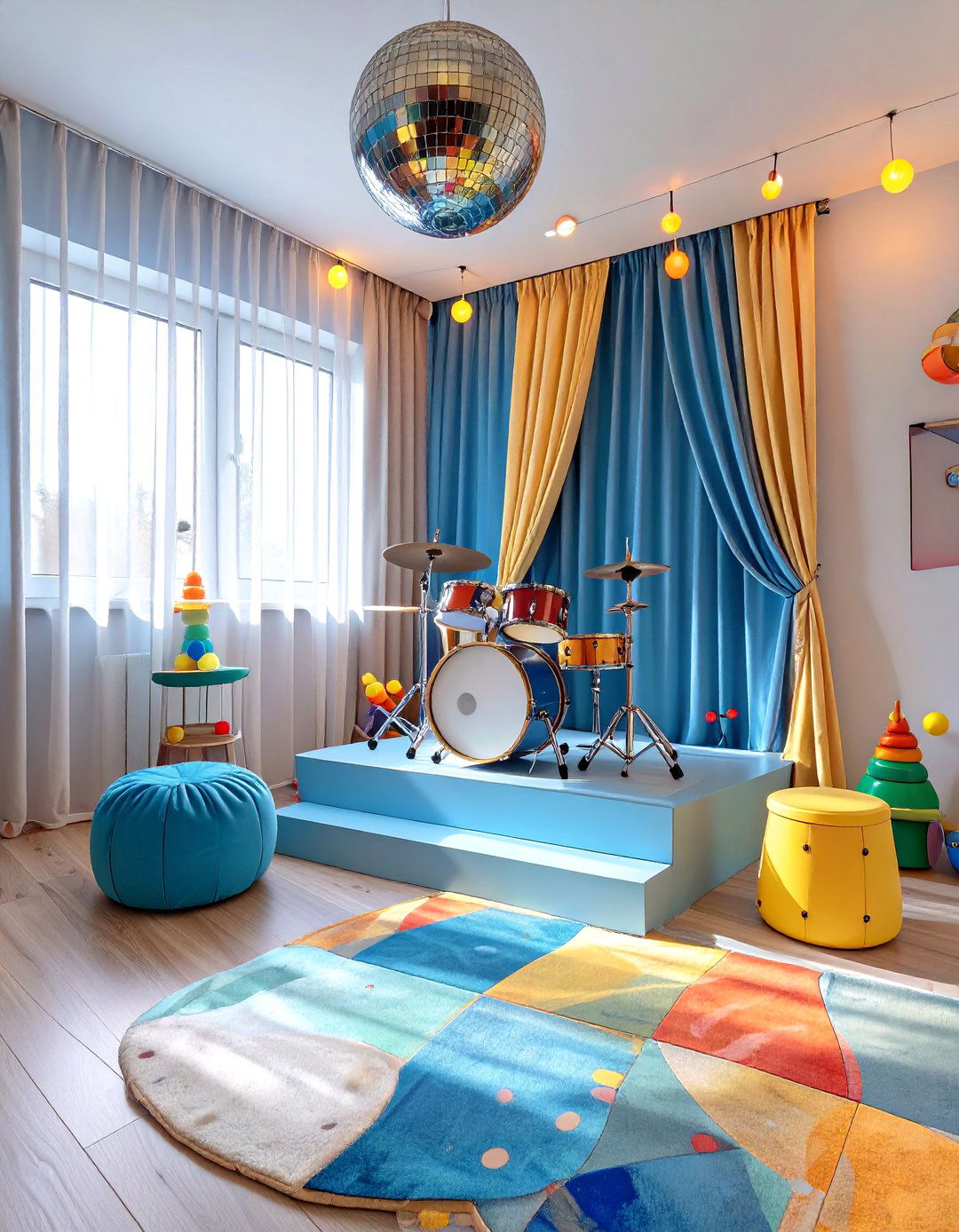 The Music and Stage Game Room - 30 kids game room ideas