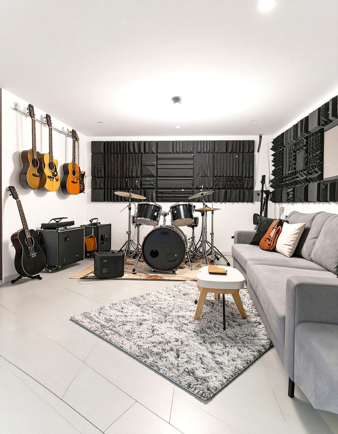 The Musicians Jam Room Garage - 30 man cave ideas garage