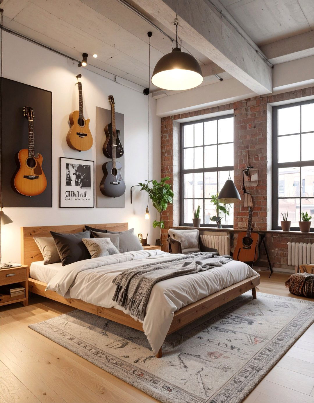 The Musicians Loft Bedroom - 30 masculine bedroom ideas
