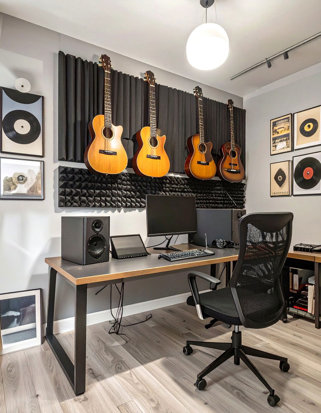 The Musicians Studio Office - 30 masculine man office ideas