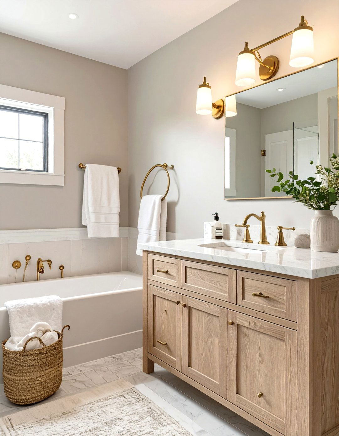 The Muted Color Palette Bathroom - 30 cottage bathroom ideas