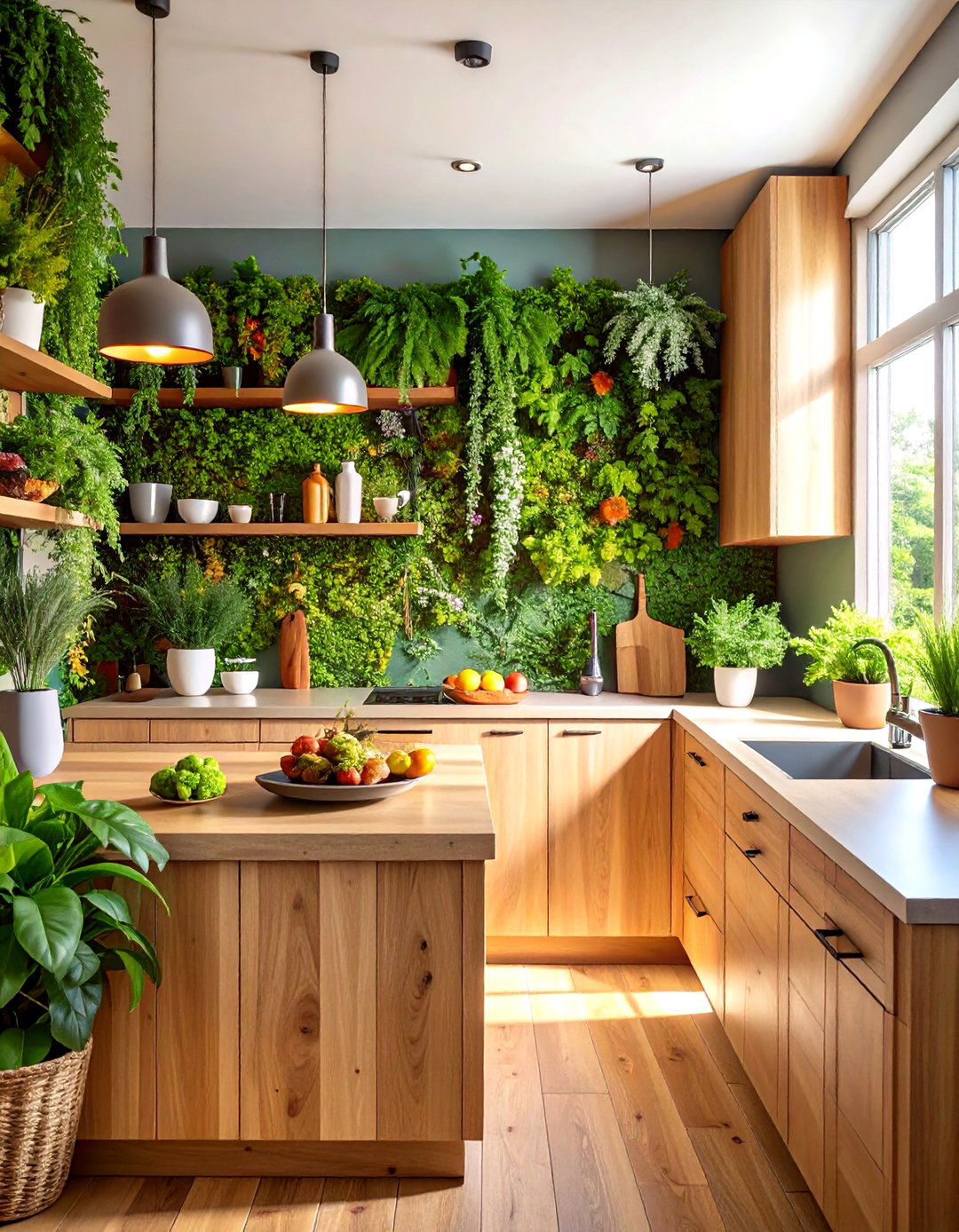 The Natural Biophilic Kitchen - 30 kitchen cabinet design tool ideas