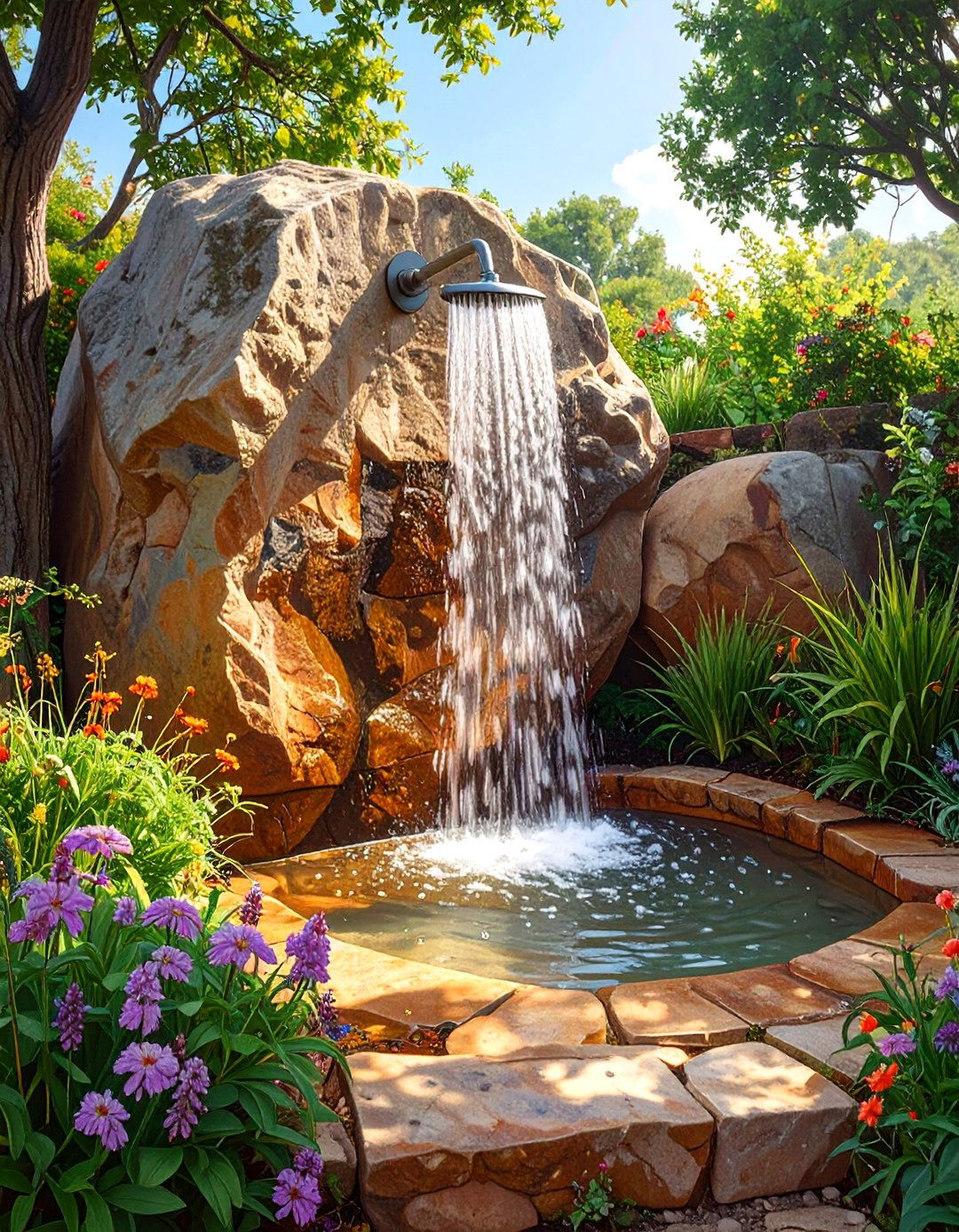 30 Cool Backyard Outdoor Shower Ideas for Your Summer