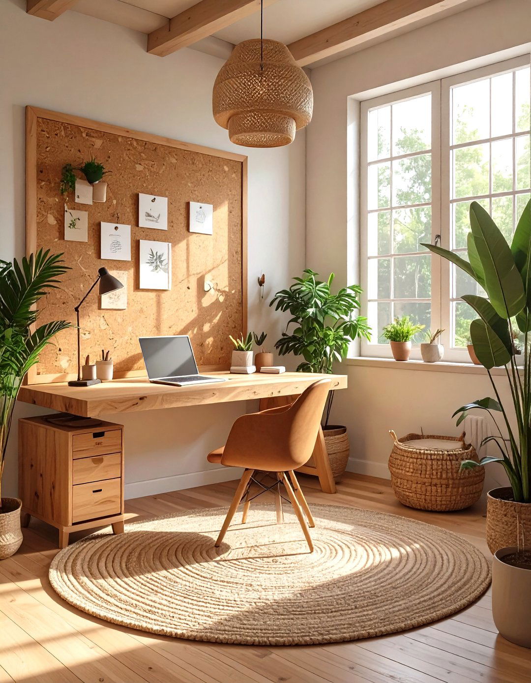 The Natural Elements Small Office - 30 low budget small office interior design ideas