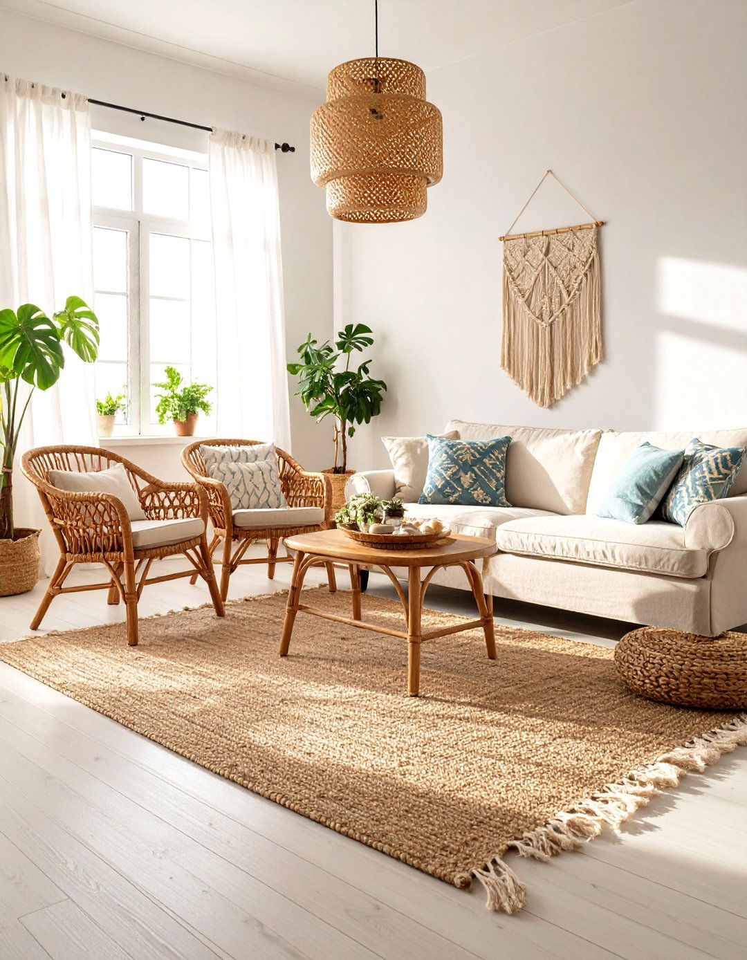 The Natural Fiber Jute Rug - 30 living room rug ideas