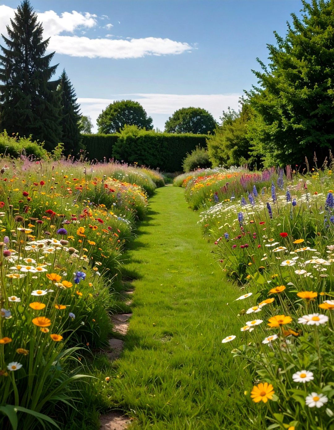 The Natural Grass and Wildflower Meadow - 30 dog-friendly backyard ideas on a budget