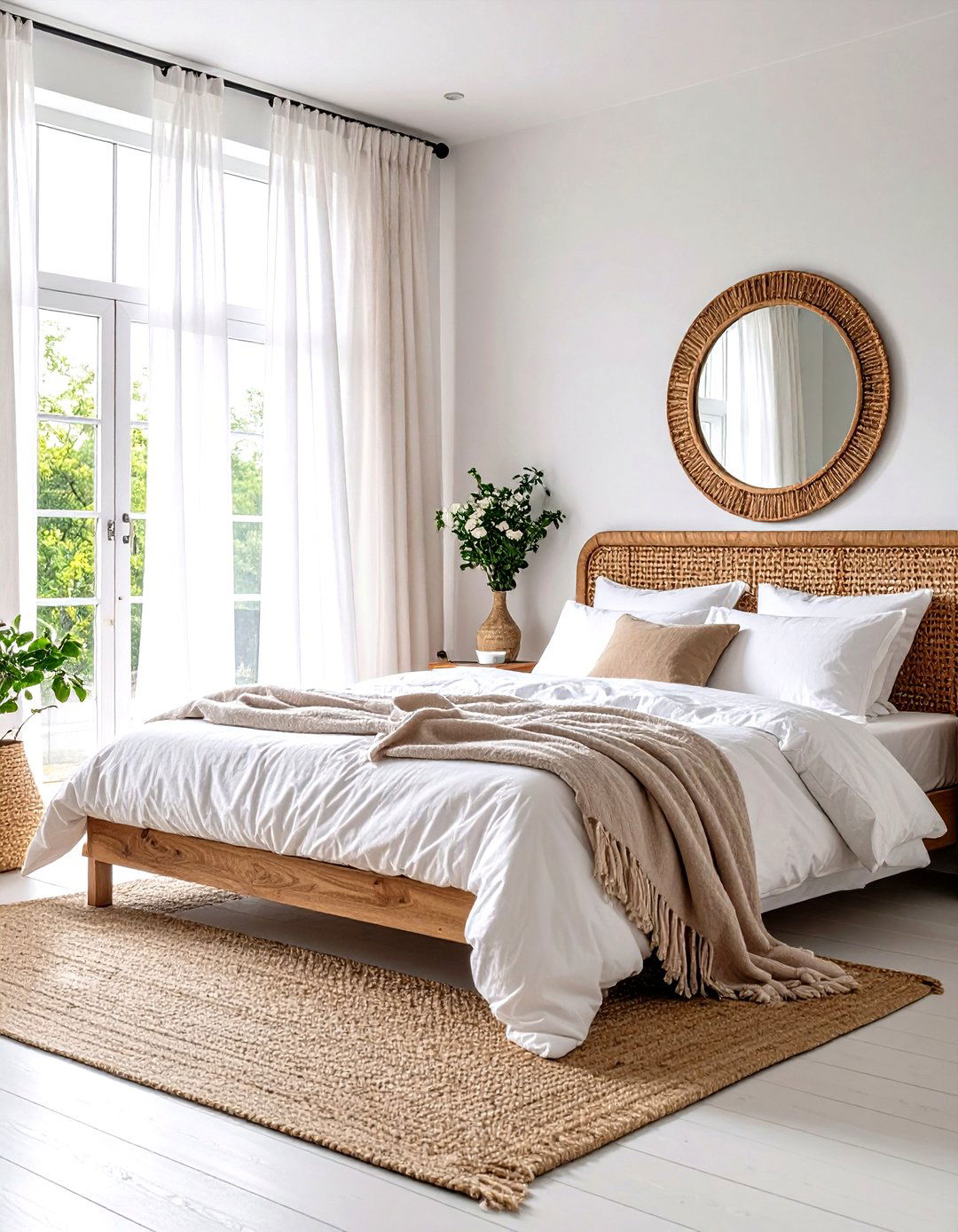 The Natural Light Filled Bedroom - 30 joanna gaines bedroom ideas