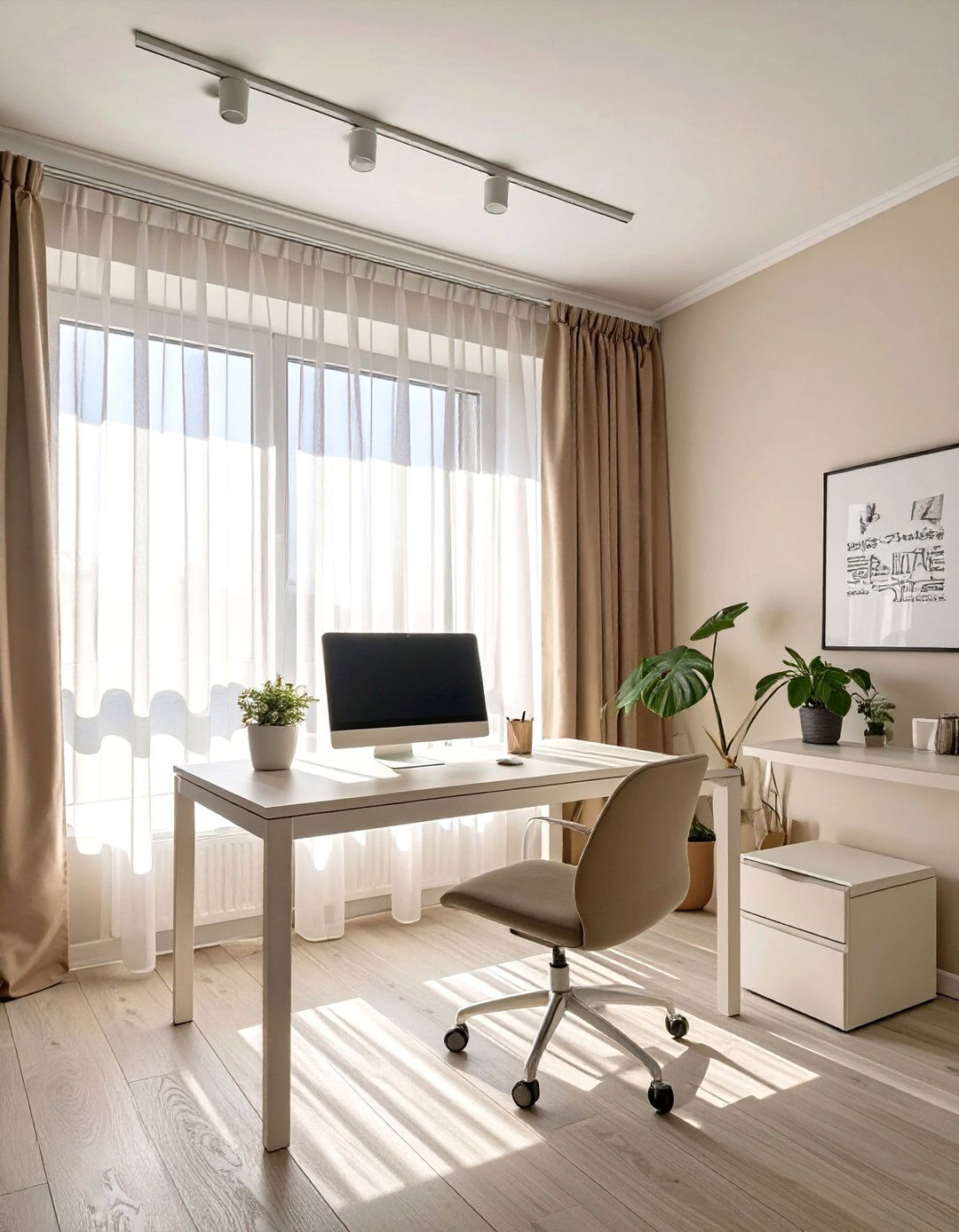 The Natural Light Filled Small Office - 30 modern small office interior design ideas