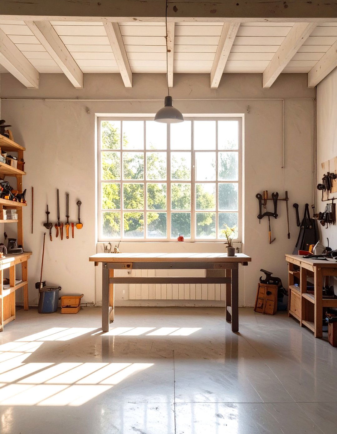 The Natural Light Maximization Design - 30 diy garage workshop ideas