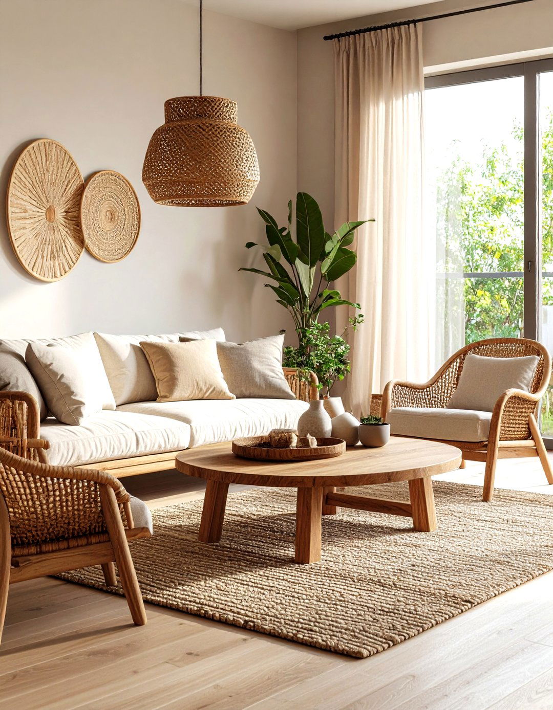 The Natural Materials Living Room - 30 living room seating ideas