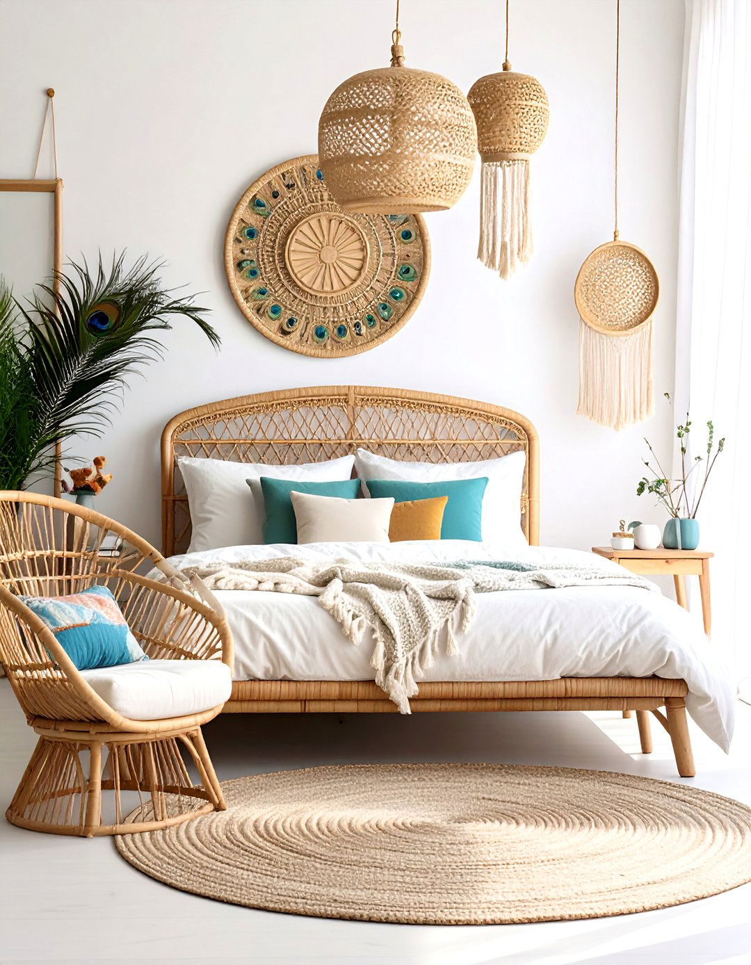 30 AI Boho Chic Bedroom Ideas for a Trendy Retreat