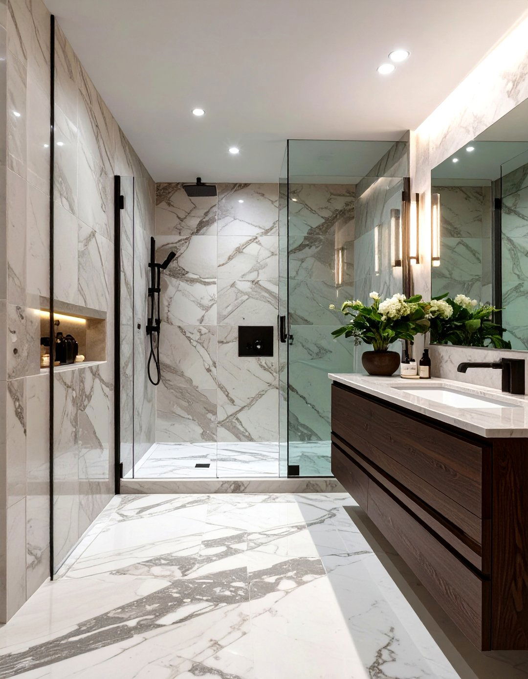 The Natural Stone Bathroom Oasis - 30 bathroom tile inspiration