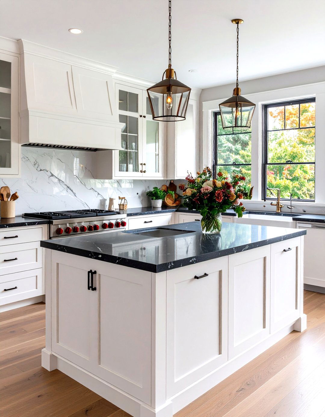 The Natural Stone Countertop Kitchen - 30 farmhouse kitchen decor ideas