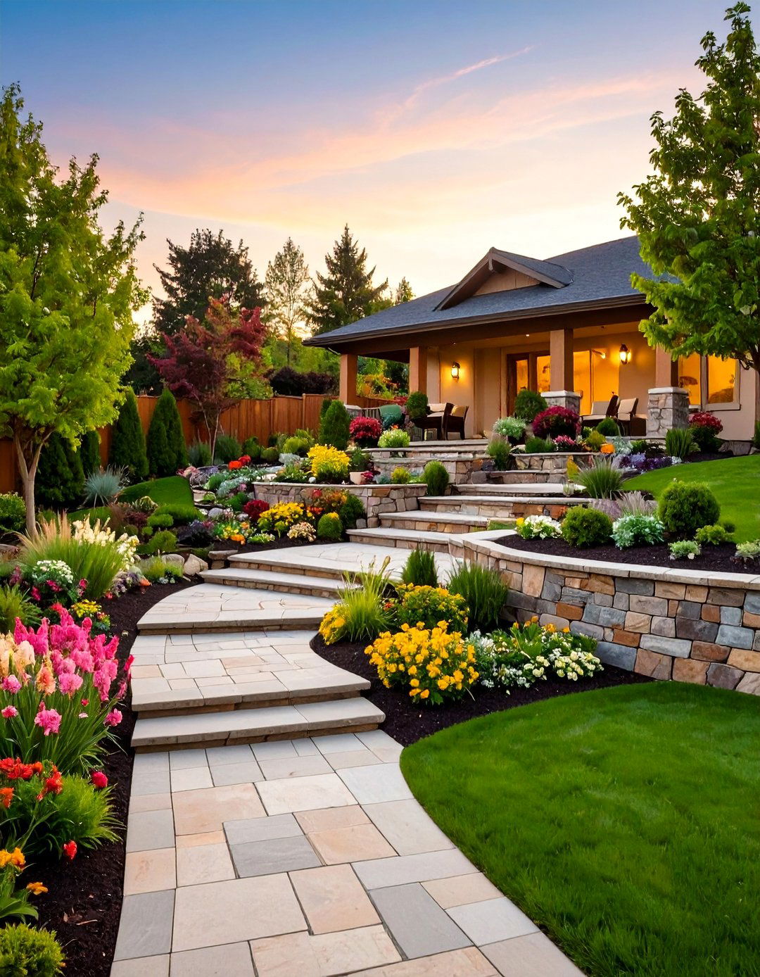 The Natural Stone Retaining Wall System - 30 backyard hardscape ideas