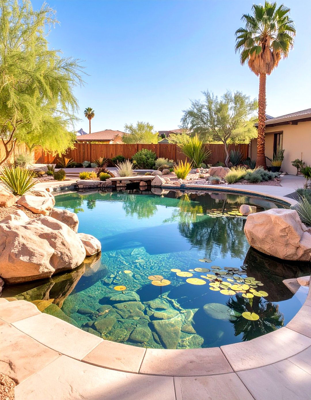 The Natural Swimming Pond - 30 arizona backyard ideas