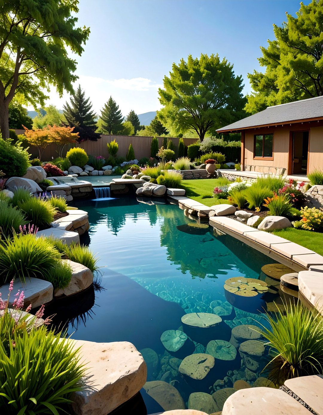 The Natural Swimming Pond - 30 backyard ideas texas