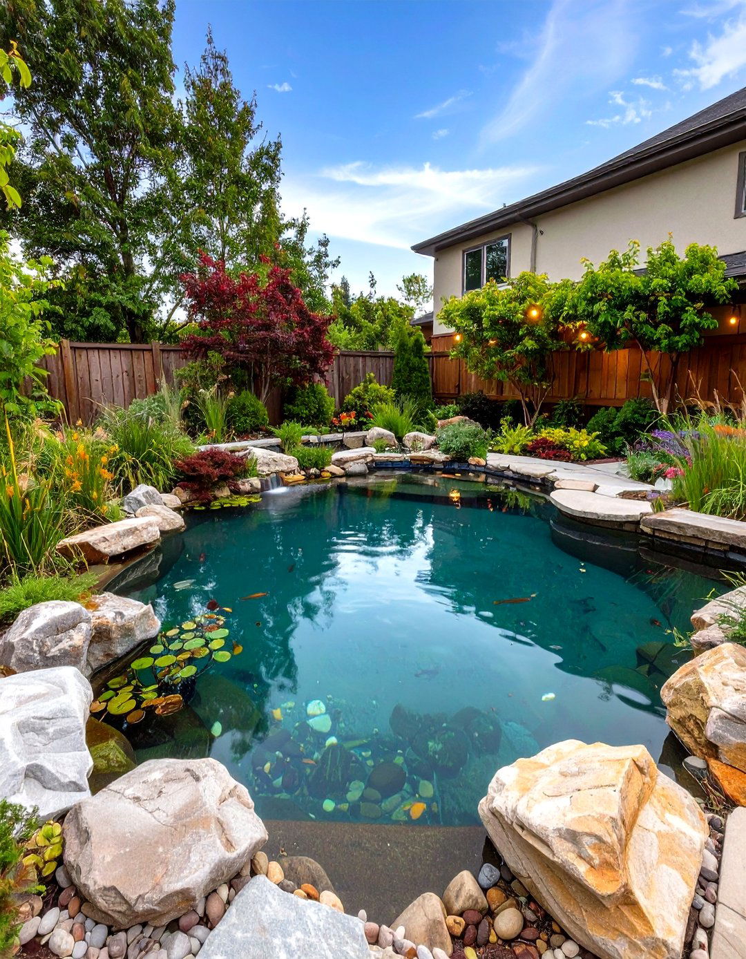 The Natural Swimming Pond - 30 garden landscape ideas