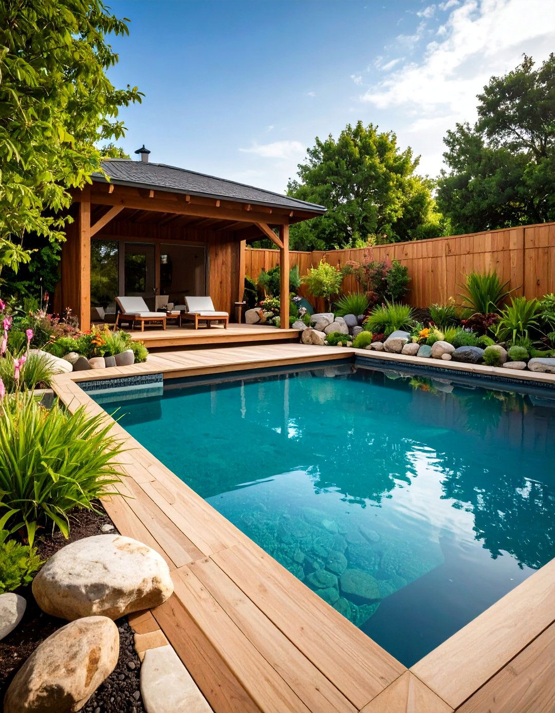The Natural Swimming Pond - 30 landscaping backyard ideas