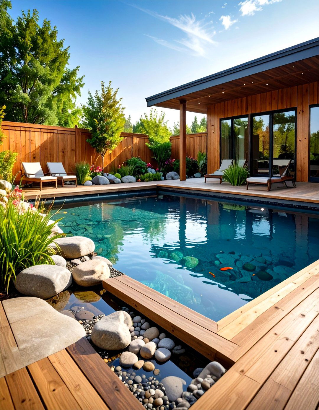 The Natural Swimming Pond - 30 large backyard ideas