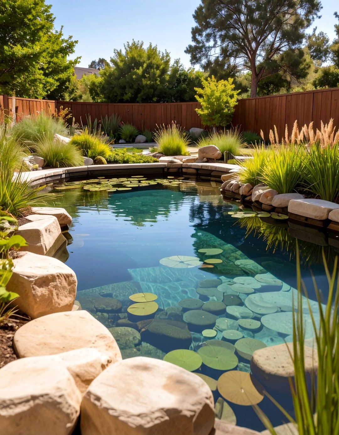 The Natural Swimming Pond Backyard - 30 backyard remodel ideas