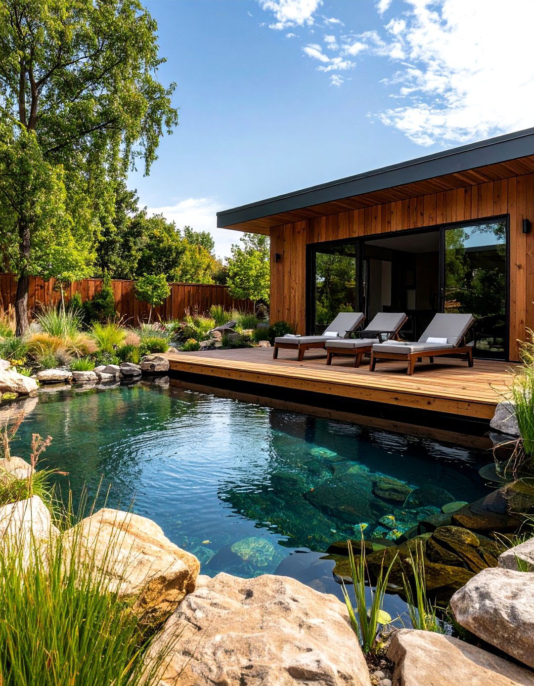 The Natural Swimming Pond Backyard - 30 backyard decor ideas