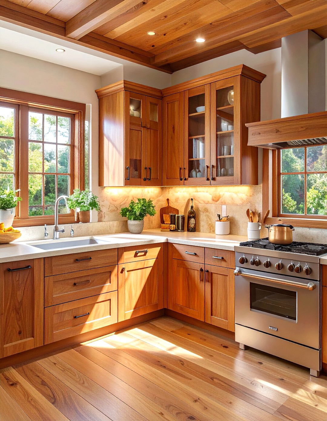 The Natural Wood Centric Kitchen - 30 apartment kitchen ideas