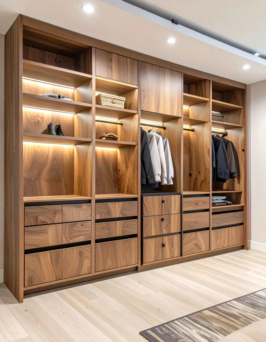 The Natural Wood Closet - 30 modern closet design ideas