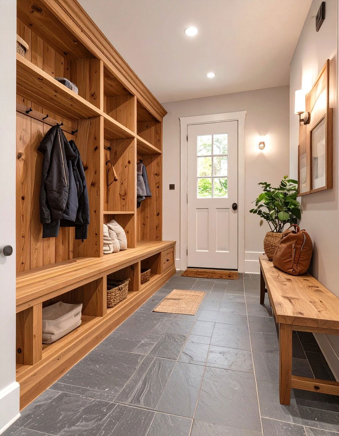 The Natural Wood Mudroom - 30 mudroom inspiration